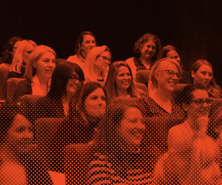 engaged audience at a lecture